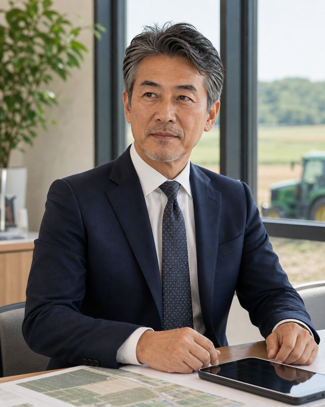 農業記録について取材に応じる沢村 真琴氏